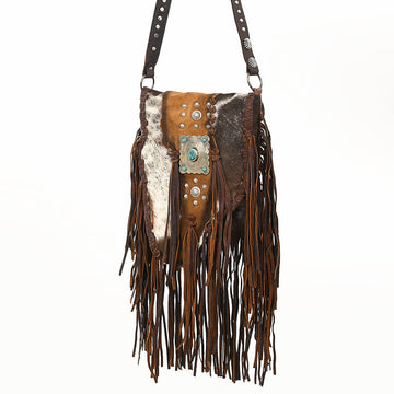 American Darling Crossbody Hair On Genuine Leather Women Bag Western Handbag Purse | for Cute